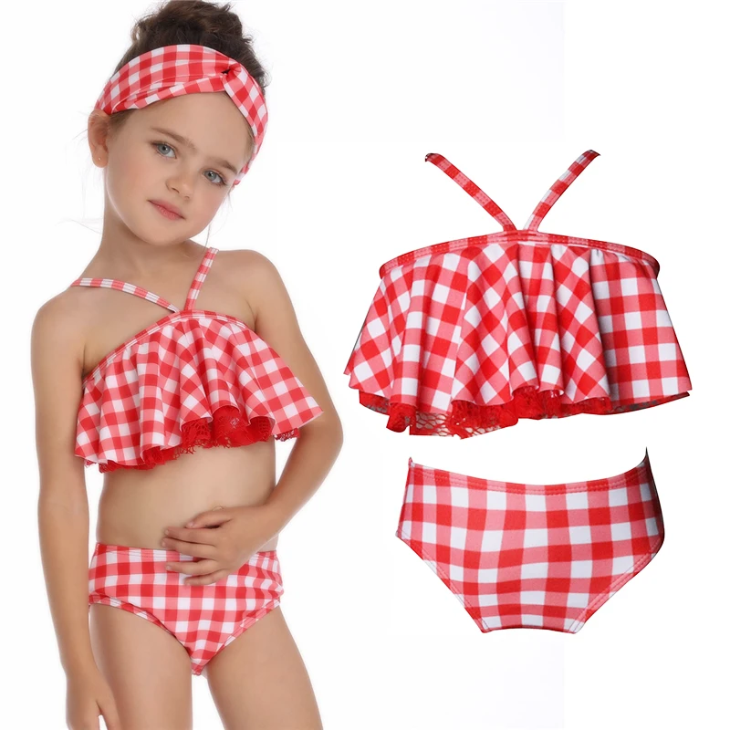 Nerlero/Летняя одежда для девочек плотно прилегающий купальный костюм с эластичным
