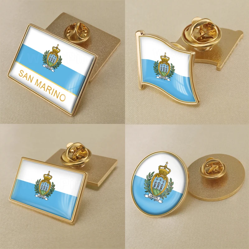 Герб Сан Марино Sanmarinese карта Национальный флаг Эмблема с национальным цветочным