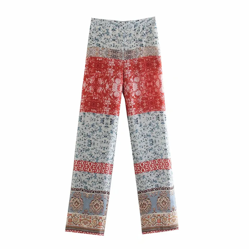 

Za 2021 Summer Print Kimono Blouse Women Long Sleeve Belted Vintage Kimono Fashion Wrap Top Female Casual Loose Blouses