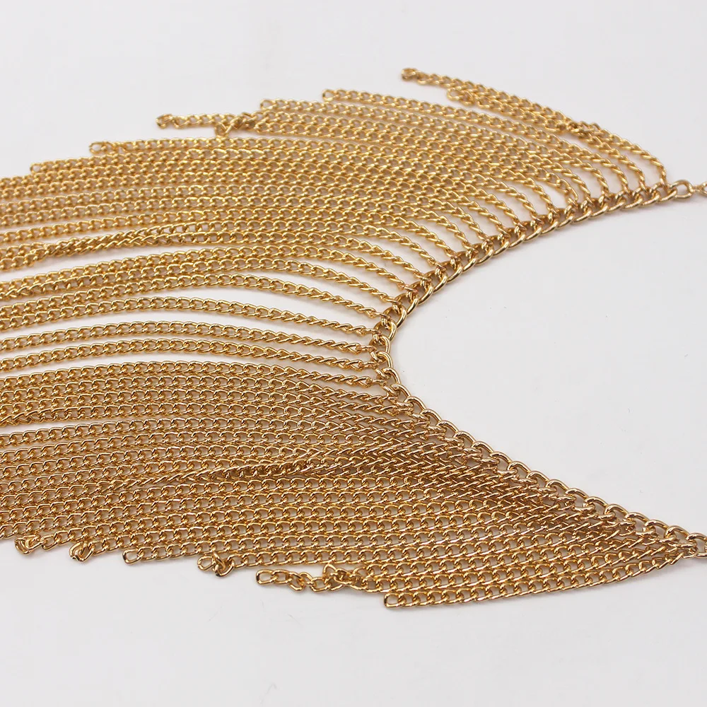 Женская многослойная цепочка с кисточками золотистая или Серебристая в новом