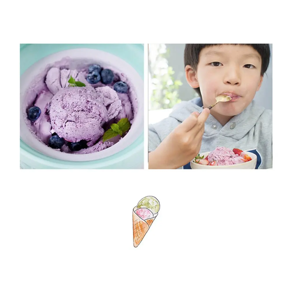

Ice Cream Maker Machine DIY Ice Cream Maker Machine Portable Size Household Use Automatic Frozen Fruit Dessert Machine
