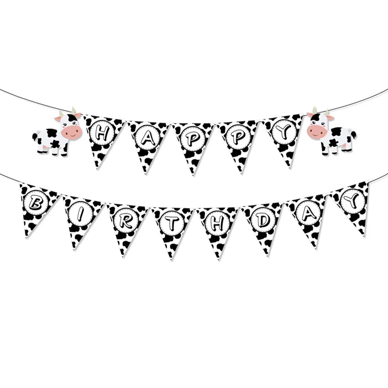 Пластиковая скатерть с коровьим принтом одноразовый чехол для стола из ПВХ фермы