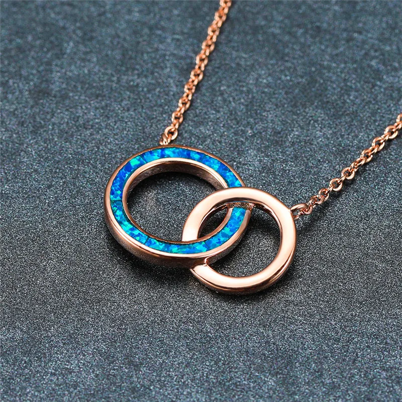 Женское Ожерелье с имитацией опала свадебное ювелирное изделие в подарок милое