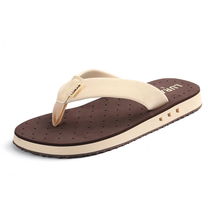 Domineering/мужские шлепанцы коллекция 2019 года летние пляжные Нескользящие Вьетнамки