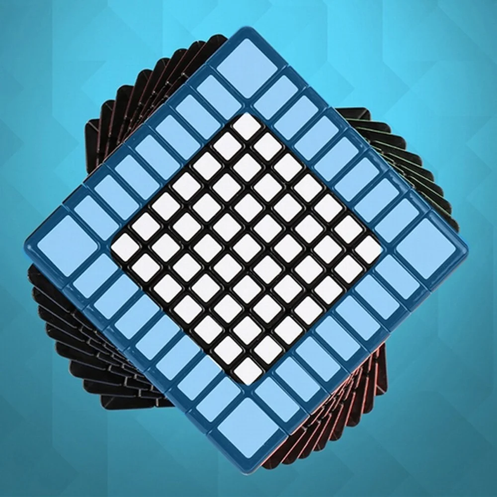 Кубик Meilong Magic Speed 9x9x9 профессиональный черный без наклеек Moyu 9x9 75 мм волшебные