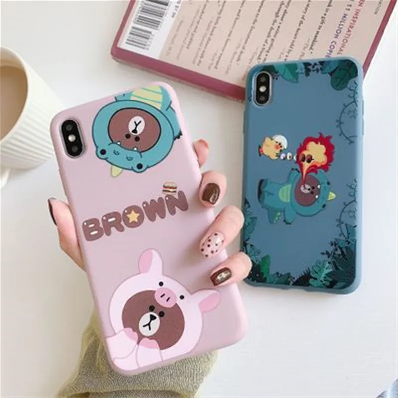 Милый чехол с мультипликационным принтом для iPhone 11 Pro Max мультипликационные пары