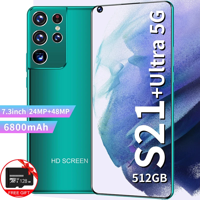 Galay-tel&eacute;fono inteligente S21 + Ultra, versi&oacute;n Global, 7,3 pulgadas, 6800mAh, + 48MP 24MP, 12GB + 512GB, desbloqueo-3