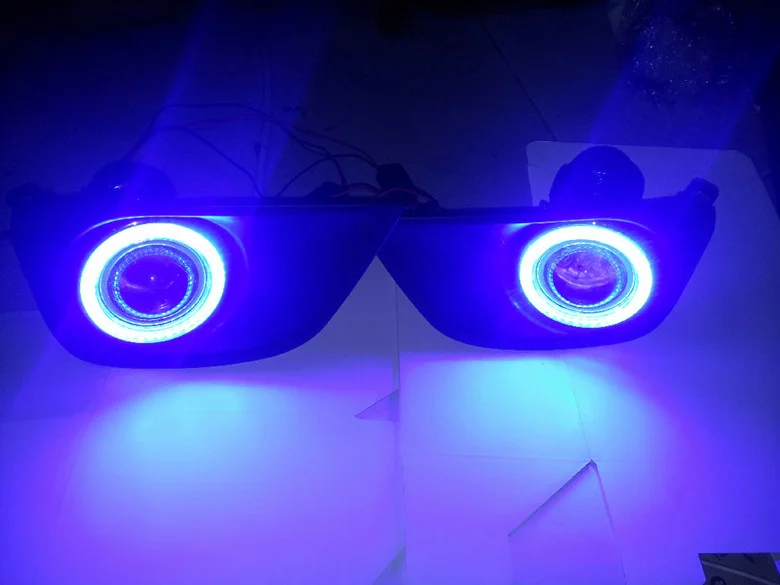 Инновационные светодиодные дневные ходовые огни Eosuns Cob Angel Eye Drl + Галогенные