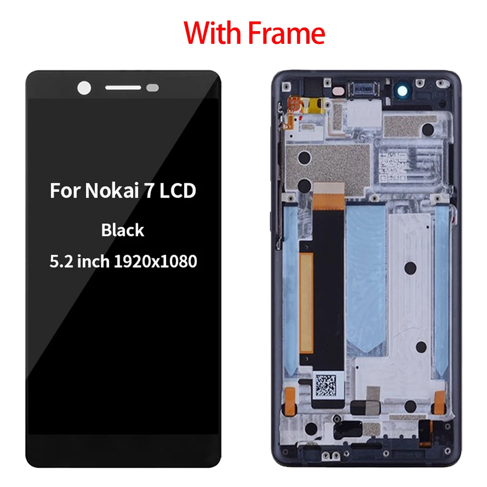 5 2 &quotОригинальный ЖК дисплей для Nokia 7 TA 1041 сенсорный экран дигитайзер в сборе +