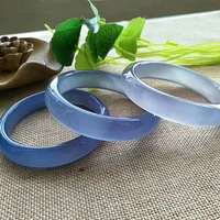 jewelry real jade bracelet blue chalcedony womens fashion bangle amethyst plus