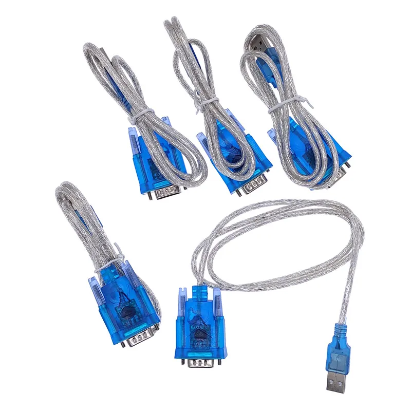 2 шт. CH340 USB к RS232 серийный Порты и разъёмы 9 Pin DB9 кабель Serial COM адаптер конвертер