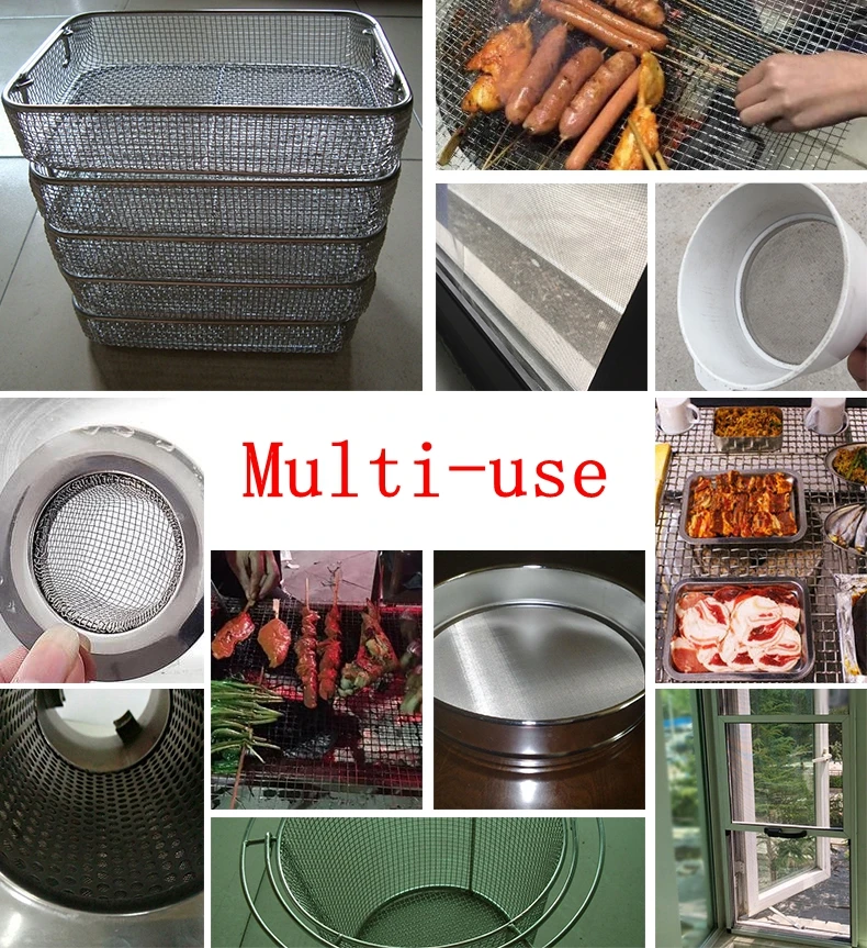 6-400 mesh 304 Stainless Steel Water Filter Mesh Kitchen Tools Food Coffee Wine Screen Wire Net Fabric Screening Strainer | Дом и сад