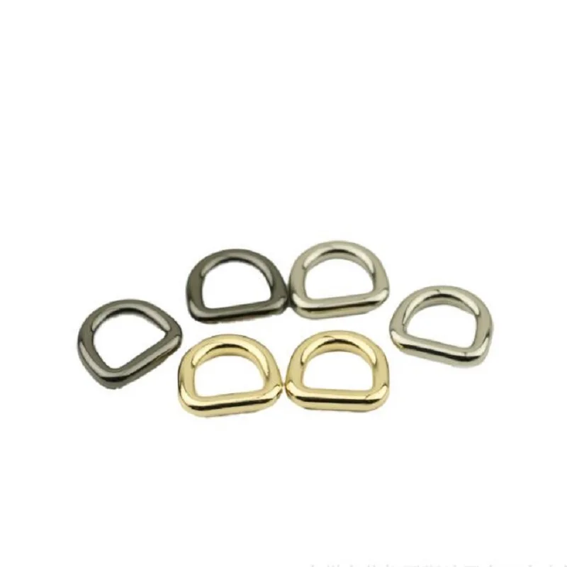 

(10pcs / 1lot) Luggage Handbag Hardware Accessories Shoulder Strap Link Seamless D Buckle Bag Hook