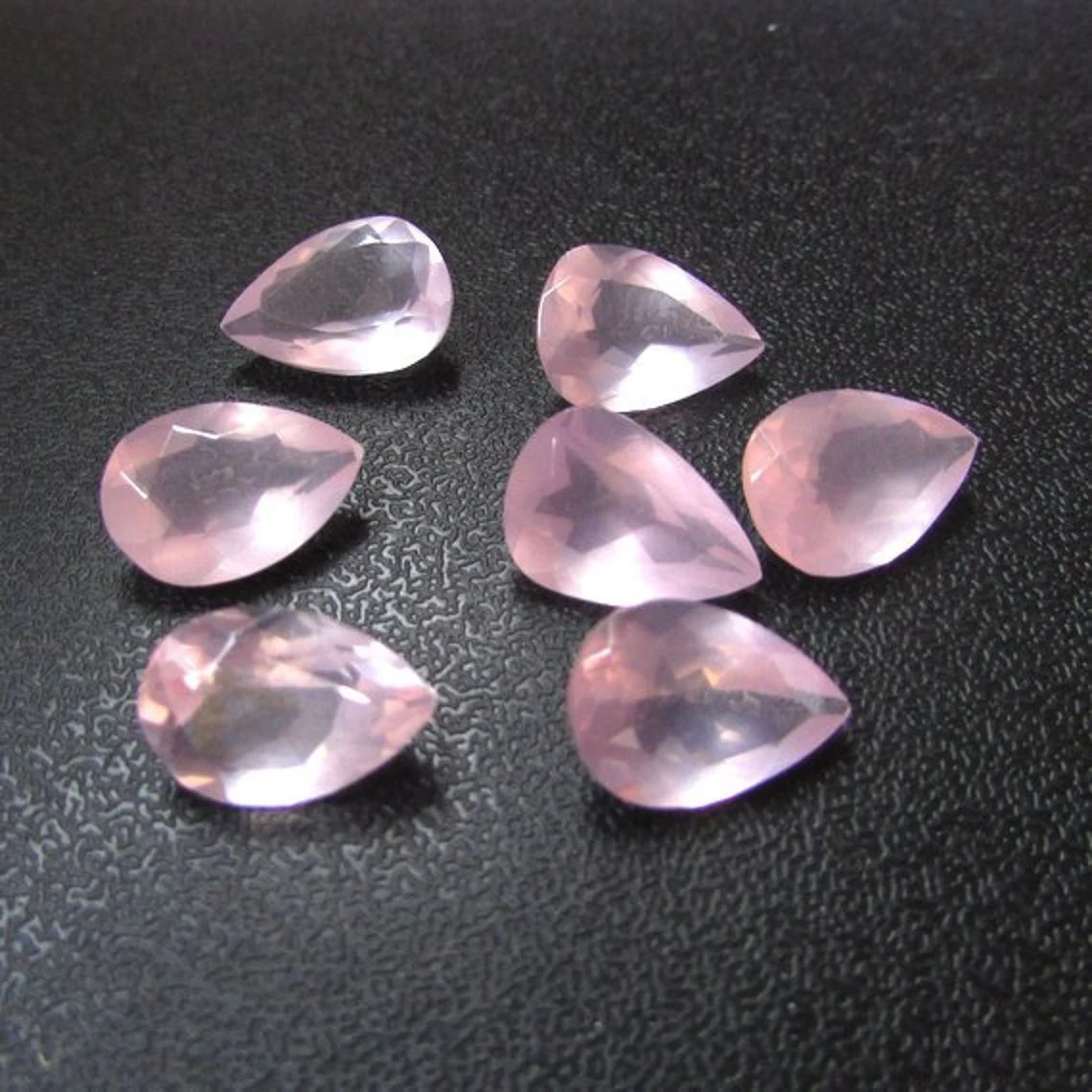 

Wholesale Lot of 6x9mm Pear Faceted Cut- Natural Rose Quartz Loose Gemstone