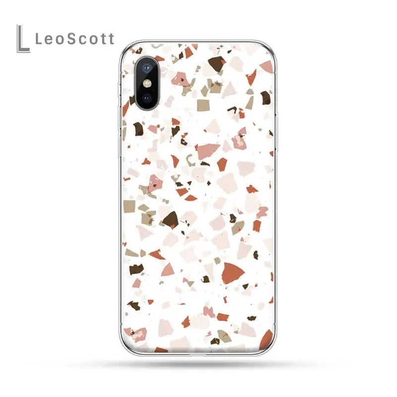 

terrazzo seamless aesthetics pattern Phone Case for iPhone 11 12 mini pro XS MAX 8 7 6 6S Plus X 5S SE 2020 XR