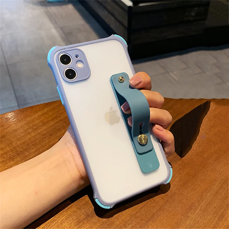 

Phone Case For Samsung Galaxy S21 Case Wristband Anti Drop For Samsung Galaxy S20 Plus Protective Shell