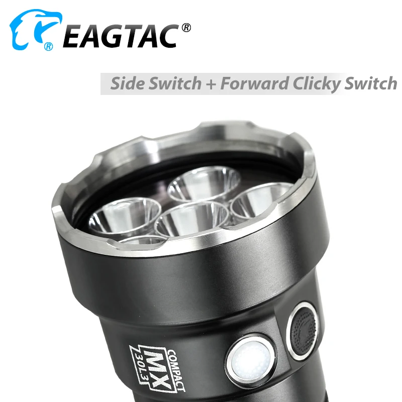 EAGTAC MX30L3-C ультра компактный светодиодный фонарик 6 * XPG2 219C 3780 люмен 3*18650 CR123A