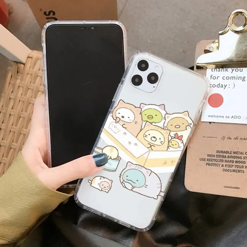 YNDFCNB Kawaii sumikko gurashi чехол для телефона iPhone 11 12 13 mini pro XS MAX 8 7 6 6S Plus X 5S SE 2020 XR | Мобильные