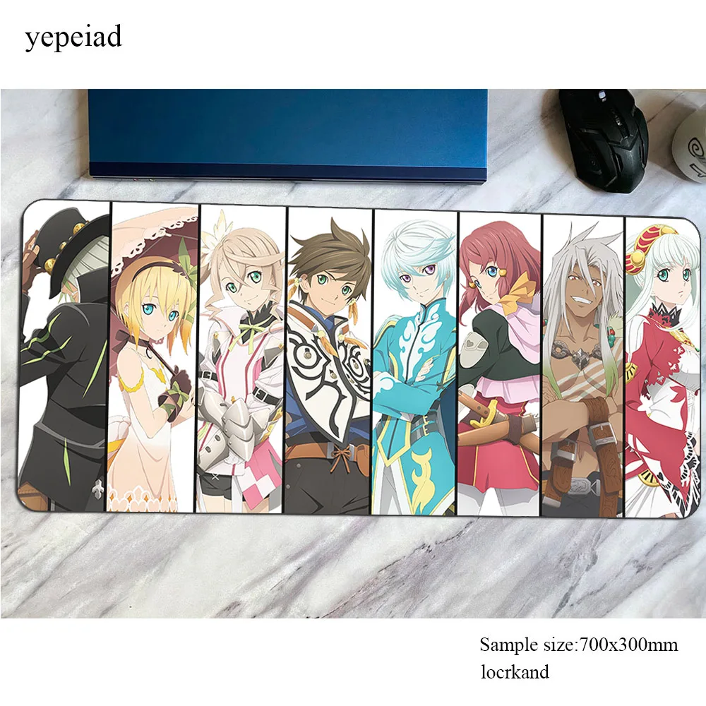 

Tales Of padmouse 800x300mm accessory High-end mouse pad gaming enterprise hot sales rubber mats keyboard large mouse mat gamer