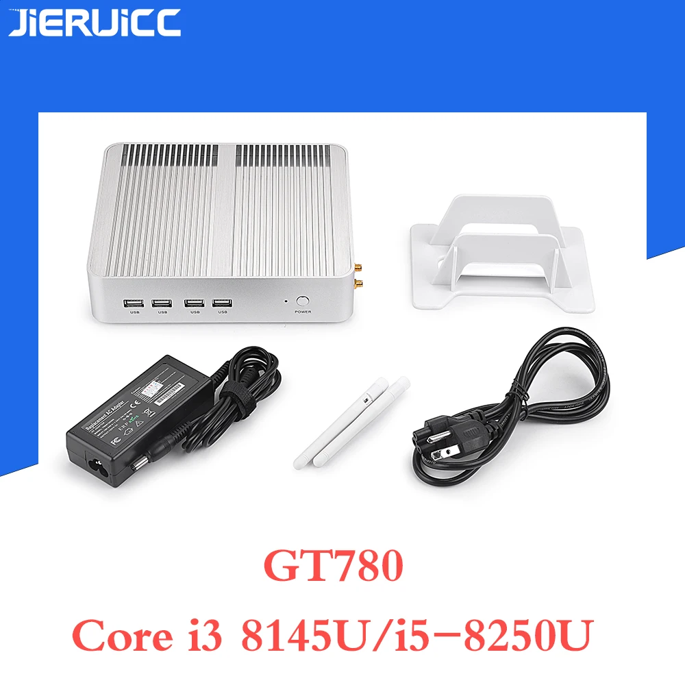 I5 8250U minipc Kaby Lake безвентиляторный мини-ПК Windows 10 предустановка Intel HD graphics 620