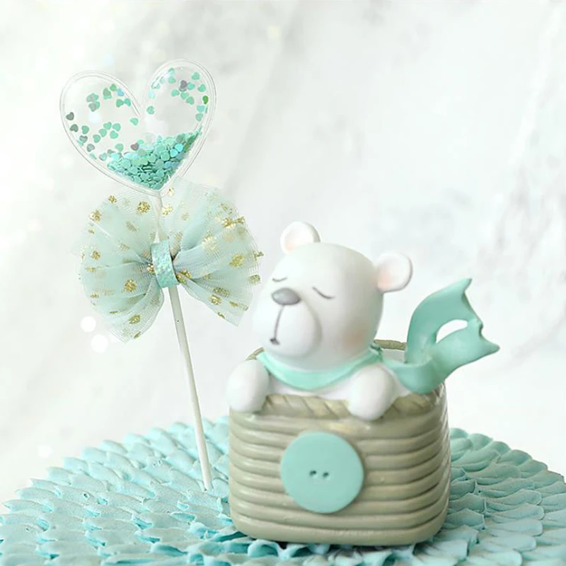 Украшение для торта на день рождения 1 шт. блестящий бант любовь пентаграмма