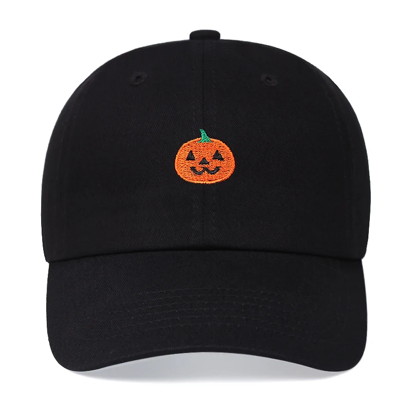 Новинка весна-лето 2020 хлопковая бейсболка с вышивкой тыквы на Хэллоуин для