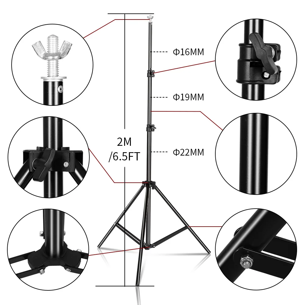 Background Stand Photography Support System Adjustable Backdrops Photo Studio Kit Chromakey Green Screen Frame | Электроника