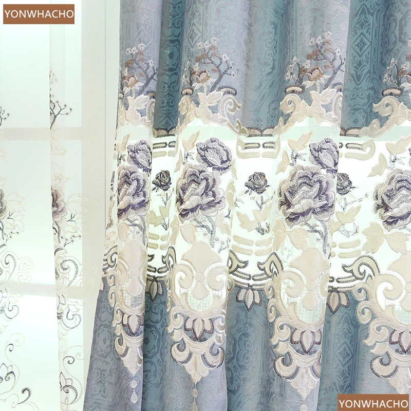 Занавески на заказ Роскошные для спальни водорастворимые полые итальянские