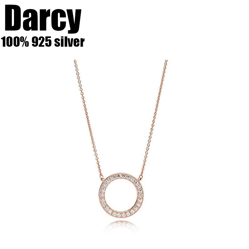 

2021 new FIT original authentic 100% 925 sterling silver pan necklace for women fashion classic Christmas series DIY jewelry