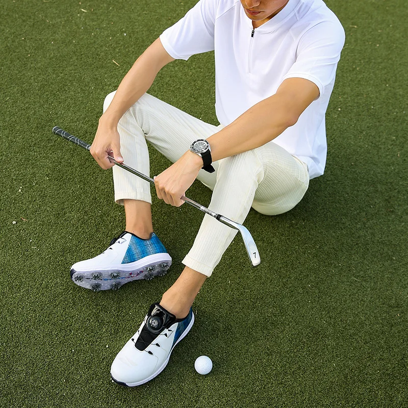 Professional Golf Sneakers Men's Comfortable Sports Shoes Outdoor Lawn Lightweight Non-slip Golf Leisure Walking Shoes 38-45