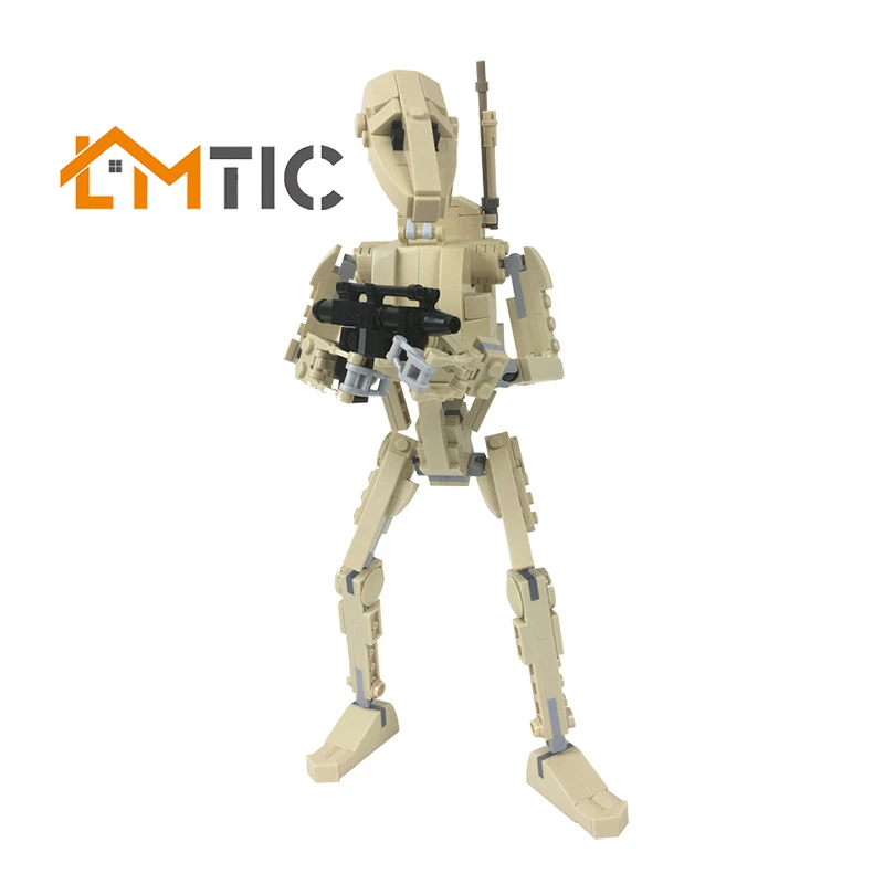 

MOC B1 Battle Droid Simulation Figure Model Building Blocks Diy 319pcs Toys Bricks Educational Christmas Gift For Children