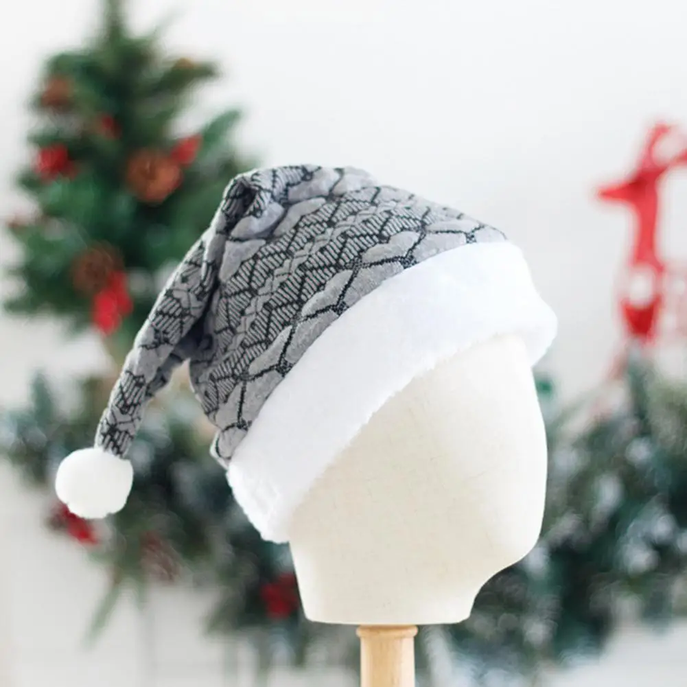 

1 шт., Высококачественная плюшевая шляпа для празднования парада Санта-Клауса