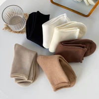 thick terry thick socks women solid warm long socks girls korean winter thicken socks female home calcetines
