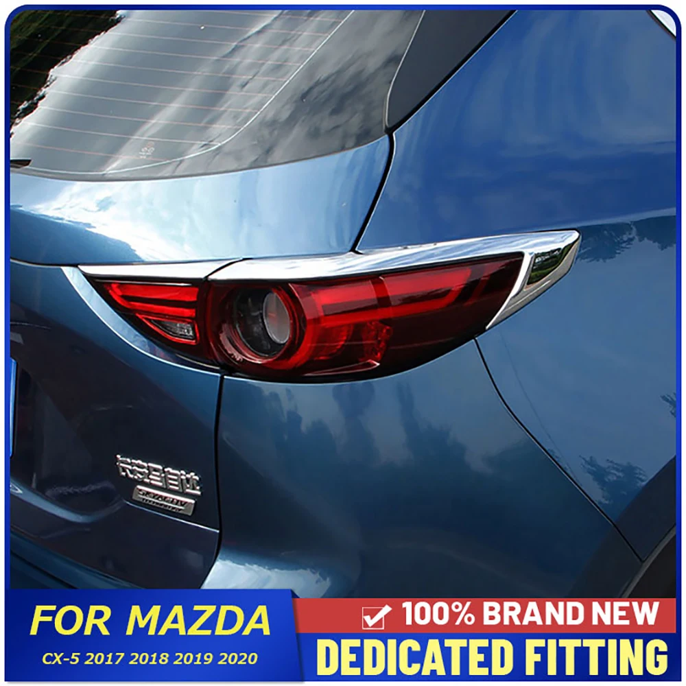 

4 шт./компл. для Mazda Cx-5 Cx5 2017 2018 2019 2020, автомобильный Стайлинг, задняя противотуманная фара, декоративные полоски для бровей, наклейки