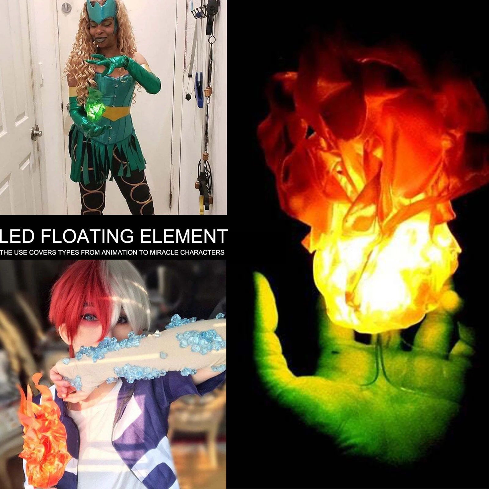 Halloween Floating Fireball Prop Fun Role Playing Hands Cosplay Tricky Party Gimmick Levitate Stage Street Illusions Props | Дом и сад