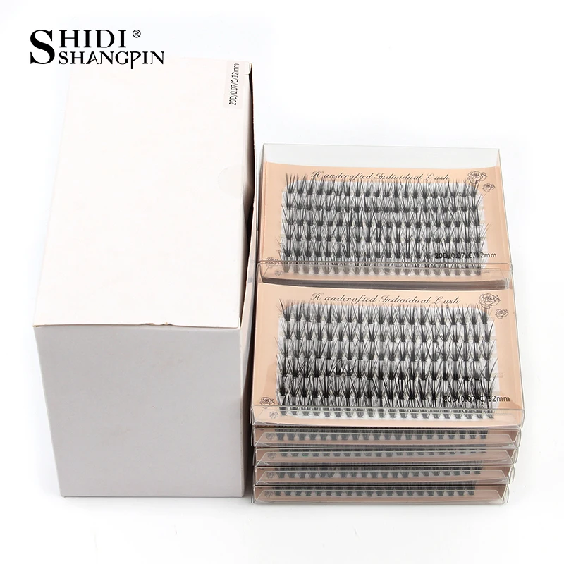 

Eyelash Extension Wholesale 10-100PCS 6 Rows 8/10/12MM Natural Individual Lashes Mink 20D C Curl Fake Eyelashes Makeup Faux Cils