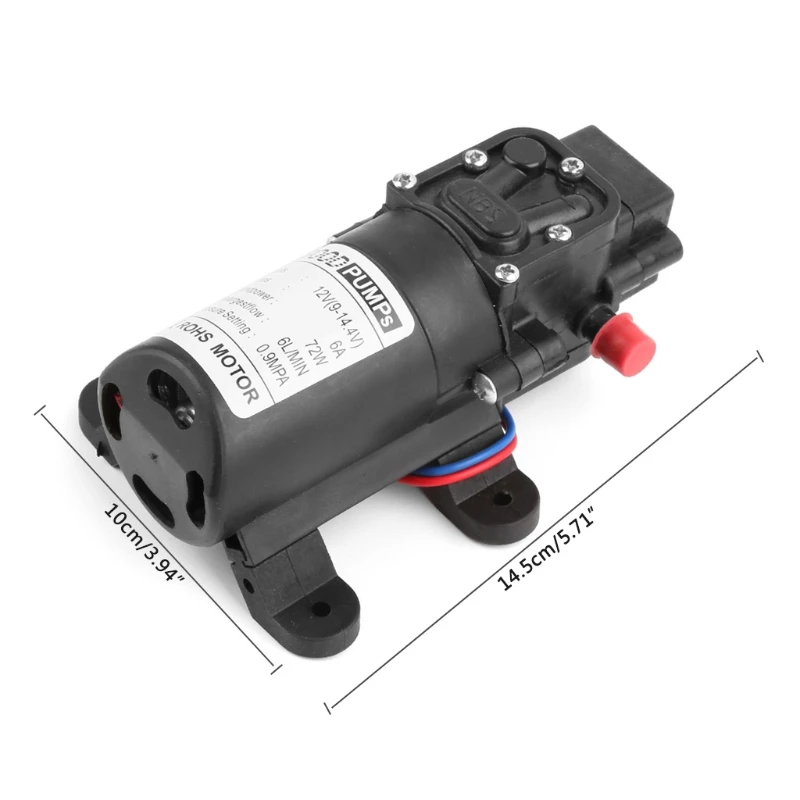 

HX5F 12V 72W High Pressure Micro Diaphragm Water Pump Automatic Switch Reflux Type