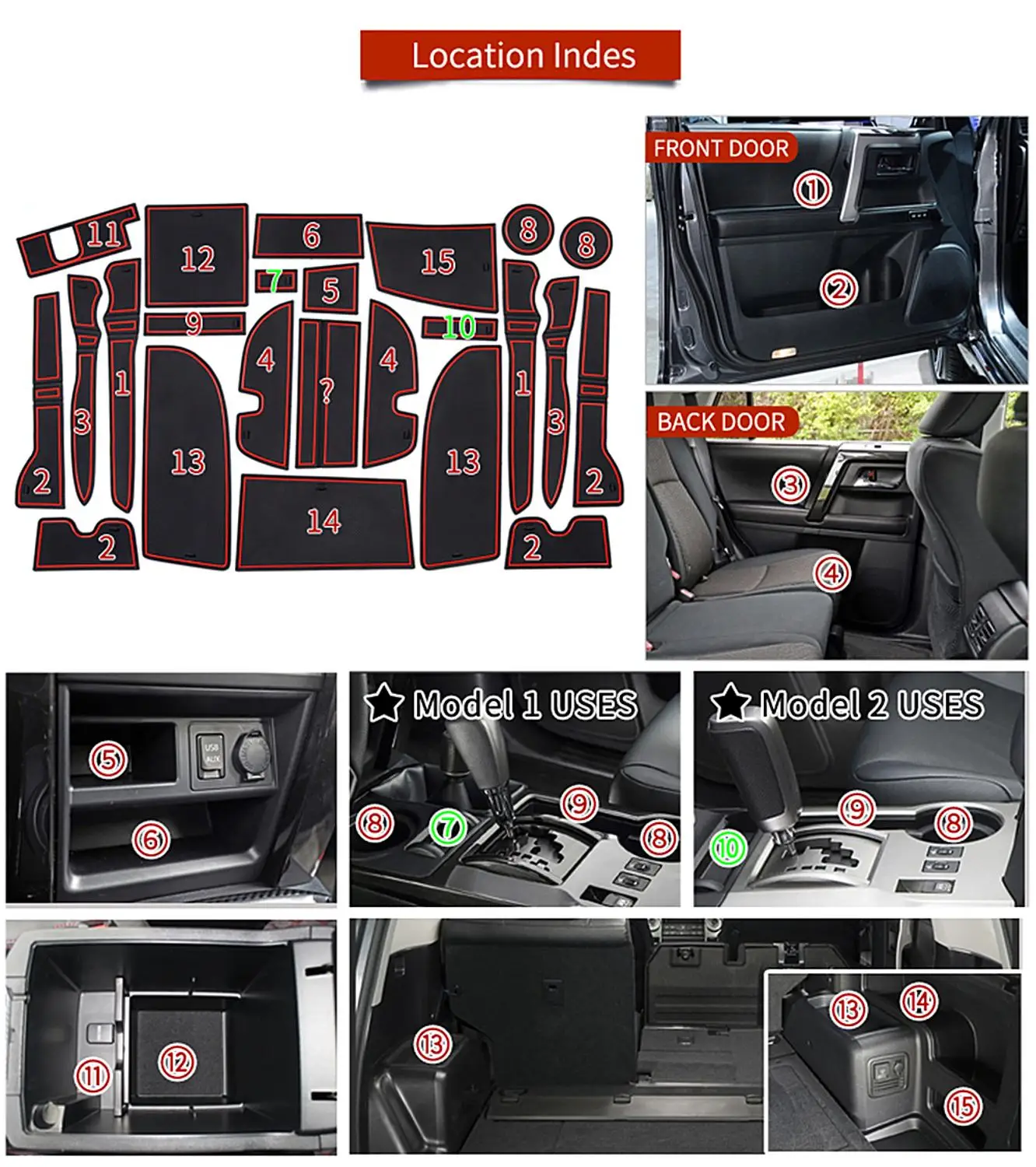 Дверной игровой коврик для чашки воды держатели Toyota 4 runner 2010 2019 2020 2021 аксессуары