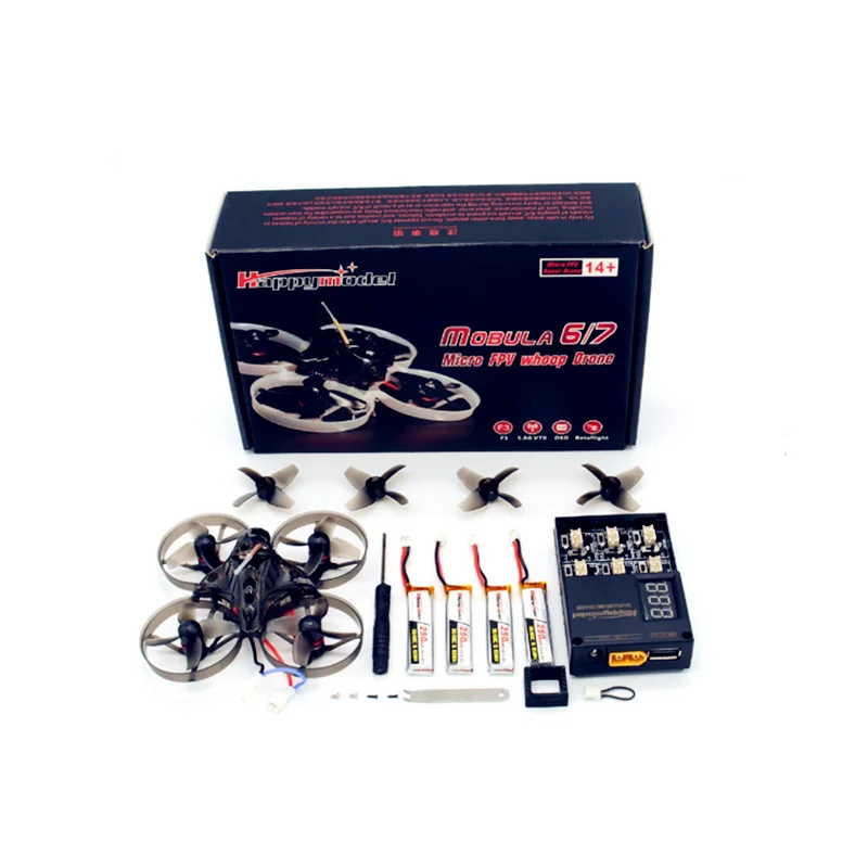 Happymodel Mobula7 V2 75 мм Crazybee F4 Pro 2S 700TVL камера для помещений/улицы TinyWhoop FPV гоночный Дрон