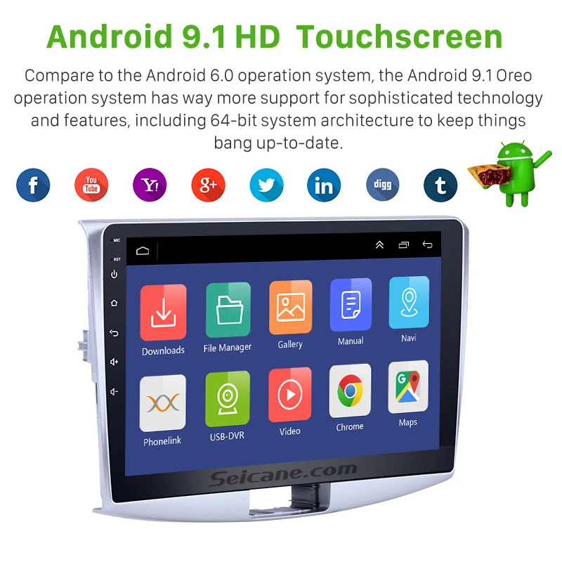 Автомагнитола Seicane мультимедийный проигрыватель 2 din на Android 10 0 1 дюйма с GPS для