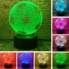 3D стильный светодиодный светильник с сенсорным датчиком, в форме футбола, 3D ночник, для футбольных спортивных фанатов, лучший 7 цветов, меняющий светильник, украшение лампы