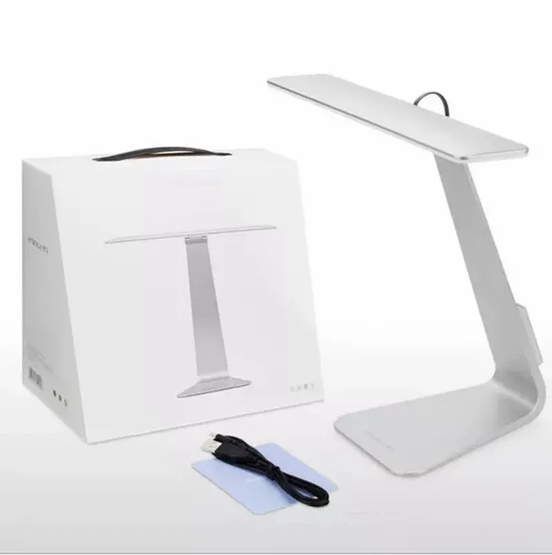 Портативная настольная USB лампа модный тонкий светодиодный ночник с зарядкой