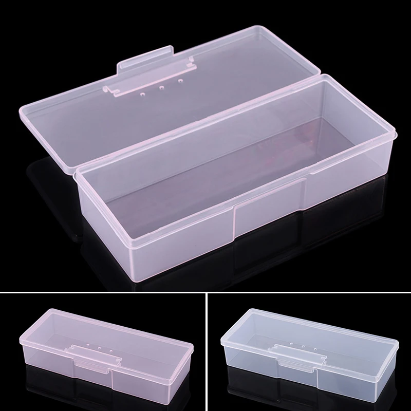

Plastic Nail Manicure Tools Storage Box Nail Dotting Drawing Pens Buffer Files Organizer Case Container Nails Tools Empty Box