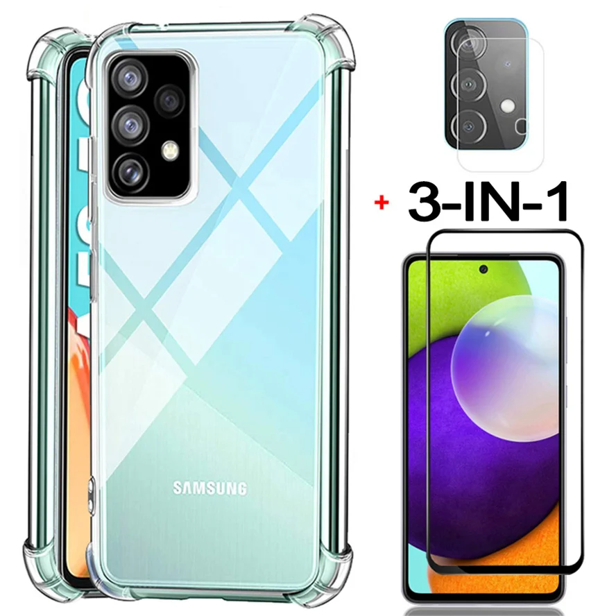 

A52 5G Anti-shock Clear Case for Samsung A 52 Galaxy A72 4G Silicone Phone Cases A 72 Samsung Galaxy A52 Cover Samsung A52 Case