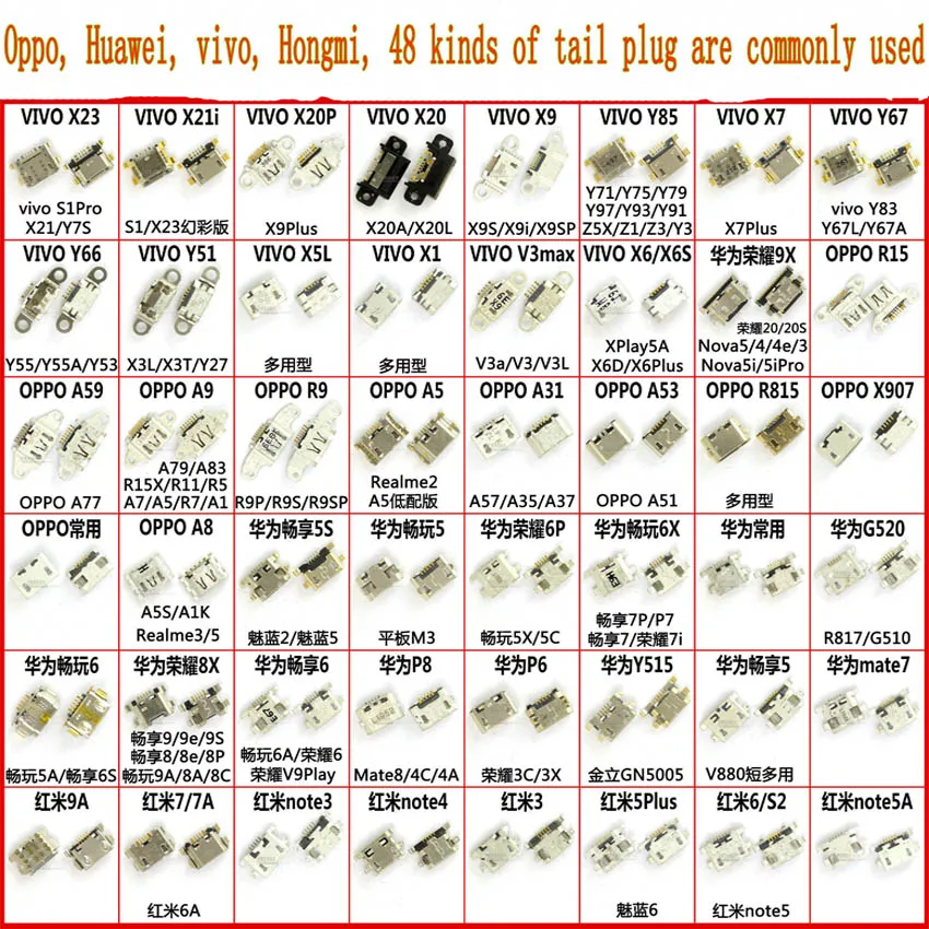 

48 Models Usb-c Type C usb 3.1 Male female socket PCB connector 6P 9P 14P 16P 24P For Xiaomi/Huawei/Nokia/MOTO/Samsung/Bluboo