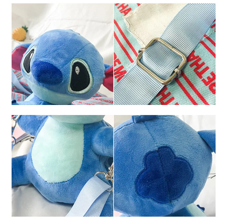 Сумка на плечо Disney с мультяшным рисунком хлопковые сумки-мессенджеры плюшевые