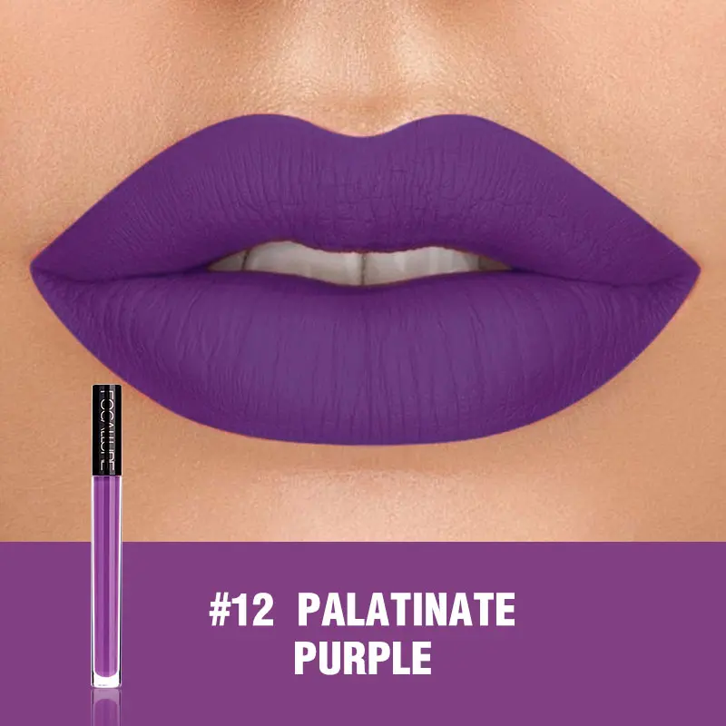 12 Focallure Matte жидкая помада ультра матовая помада для губ сексуальный пигмент водонепроницаемый Batom телесный оттенок Помада для губ стойкий к поцелуям макияж губ - Цвет: 12