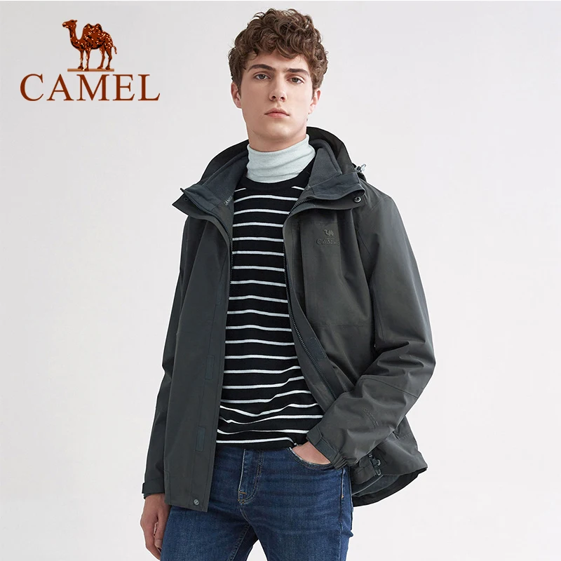 CAMEL мужская женская 3 в 1 уличная походная куртка повседневная термальная