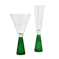 creative green ting frosting ting red wine cup champagne cup goblet soft decoration model room furniture and home decorat