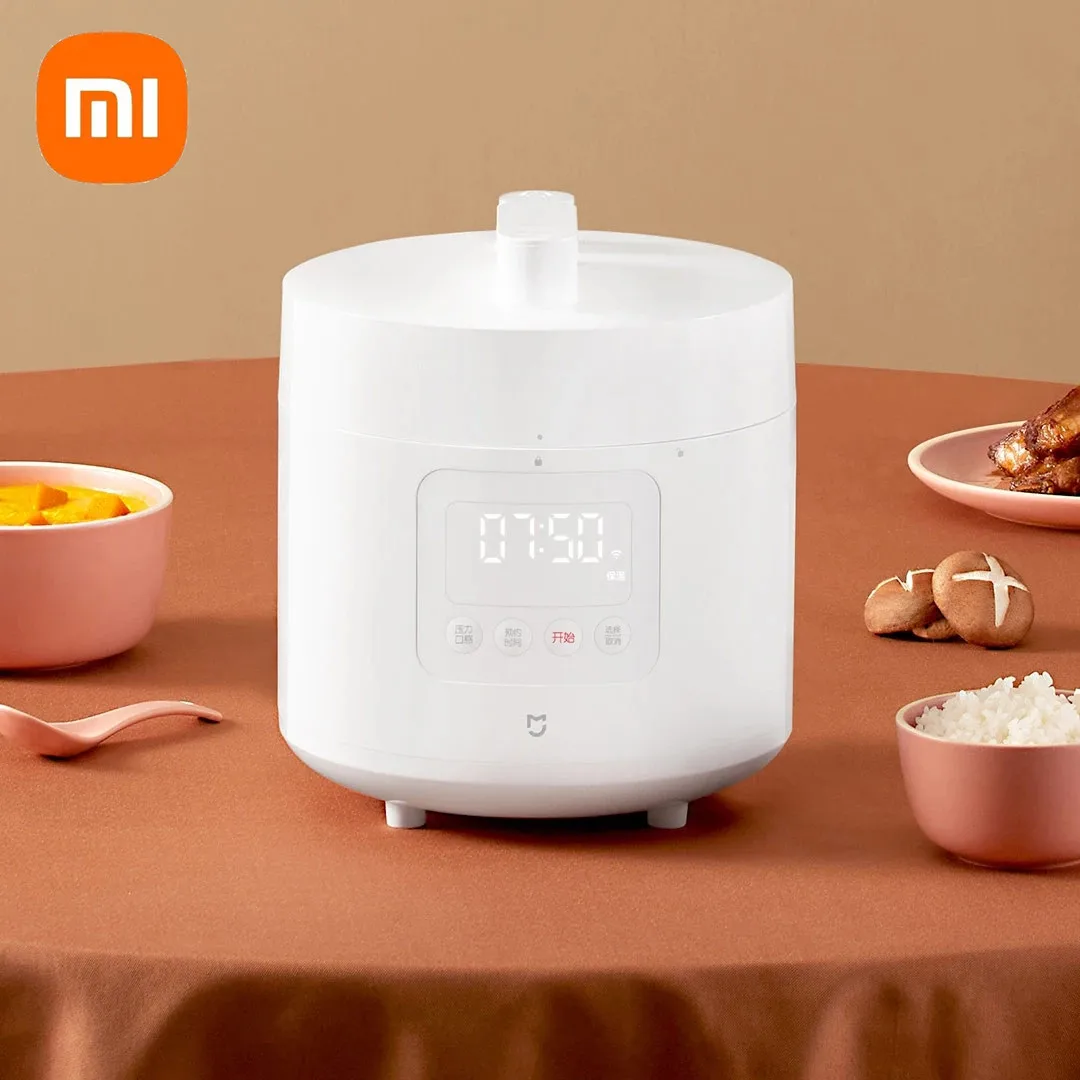 

Xiaomi Mijia Electric Pressure Cooker 2.5L Multifunctional Rice Cooker Small Hot Pot Pressure Cooker Powder Coating Smart Recipe